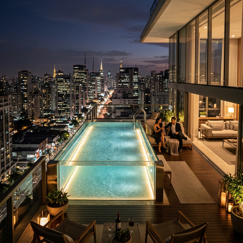 Penthouse de luxo nos Jardins